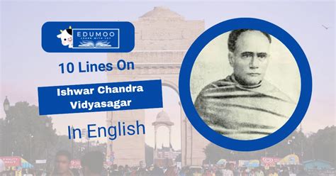 10 lines on ishwar chandra vidyasagar
